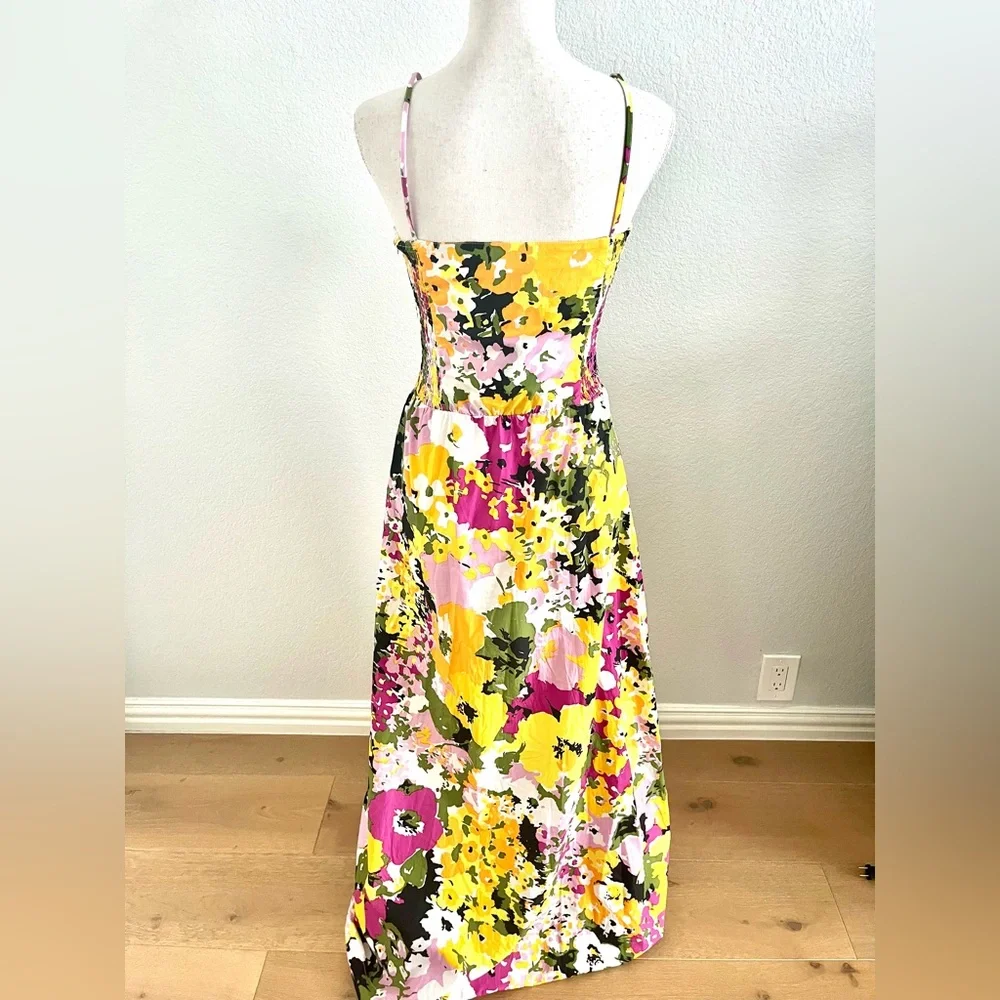 Vibrant Floral Midi Dress